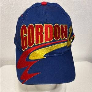 Chase Authentics 24 Jeff Gordon Blue and Red Baseball Hat with Bold Design